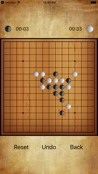 Gomoku (Renju, Gobang)2 player Screenshot