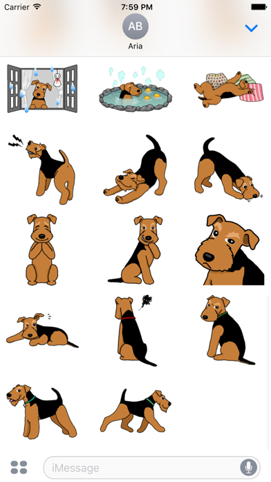 Screenshot #2 pour Cute Welsh Terrier Dog Sticker