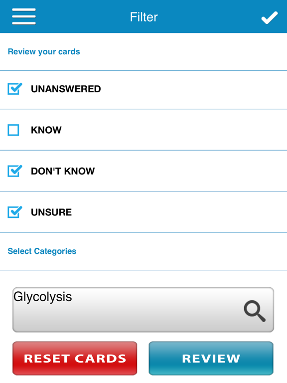 USMLE Bio/Physio Cram Cards iPad screenshot