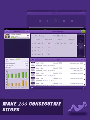 Situps Coach for iPad screenshot 1