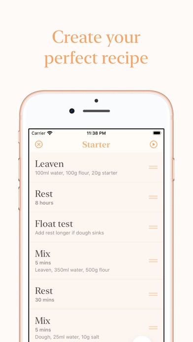Starter - Sourdough Companion iPhone screenshot 1 - Food & Drink app
