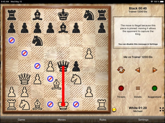 Chess Tiger Pro iPad app afbeelding 3