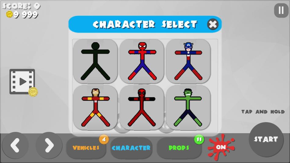 #3. Stickman Ragdoll Heroes (iOS) 由: Sergey Mezhakov