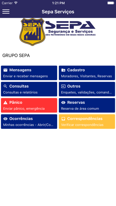 Screenshot #1 pour Sepa Serviços