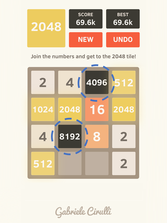 2048 by Gabriele Cirulli screenshot