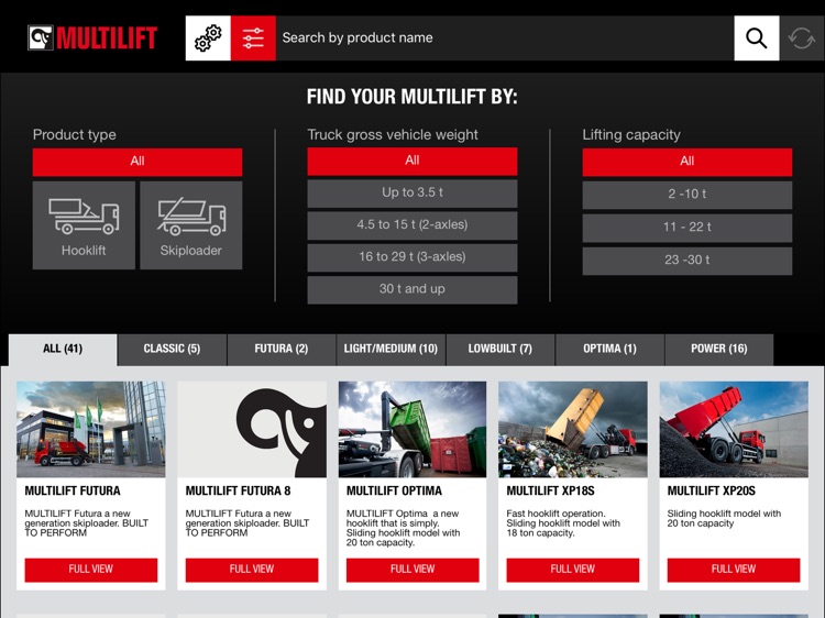 MULTILIFT Product APP