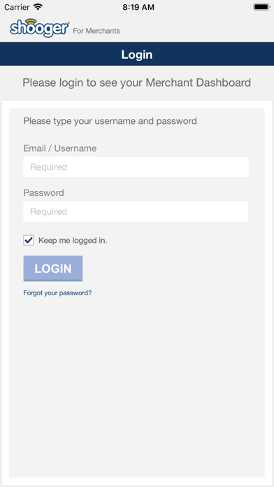 Shooger for Merchants Screenshot