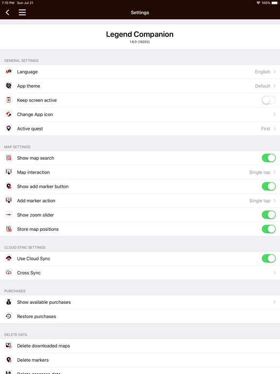 Legend Companion iPad screenshot 8 - Reference app