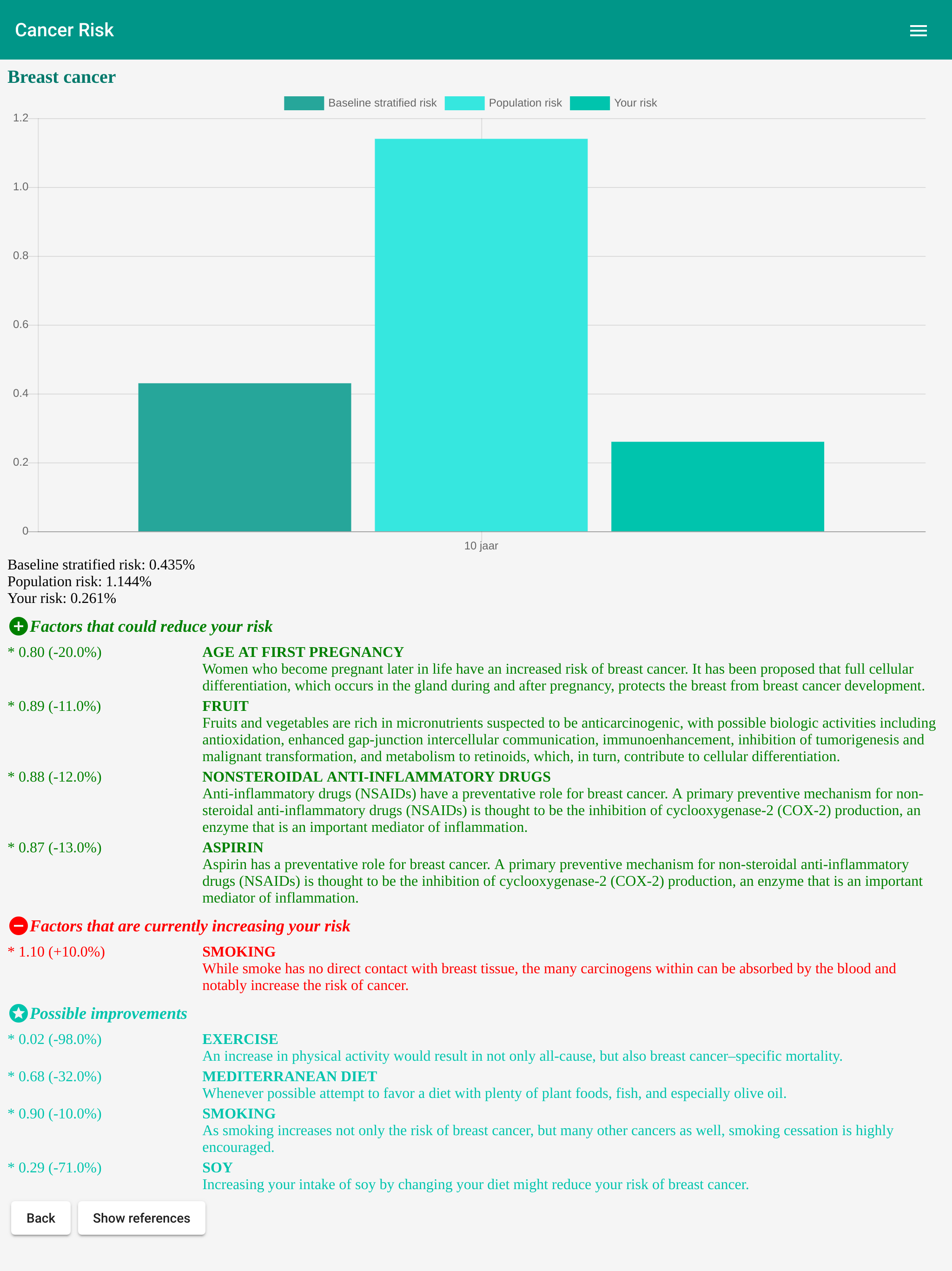 Cancer Risk Calculator