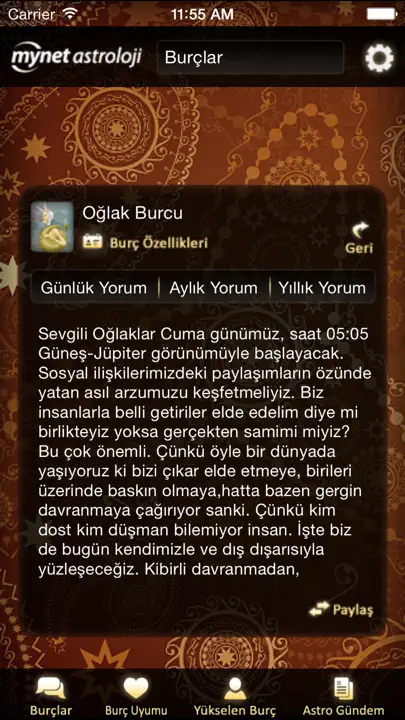 Mynet Astroloji - Burçlar iPhone Ekran Görüntüsü 5