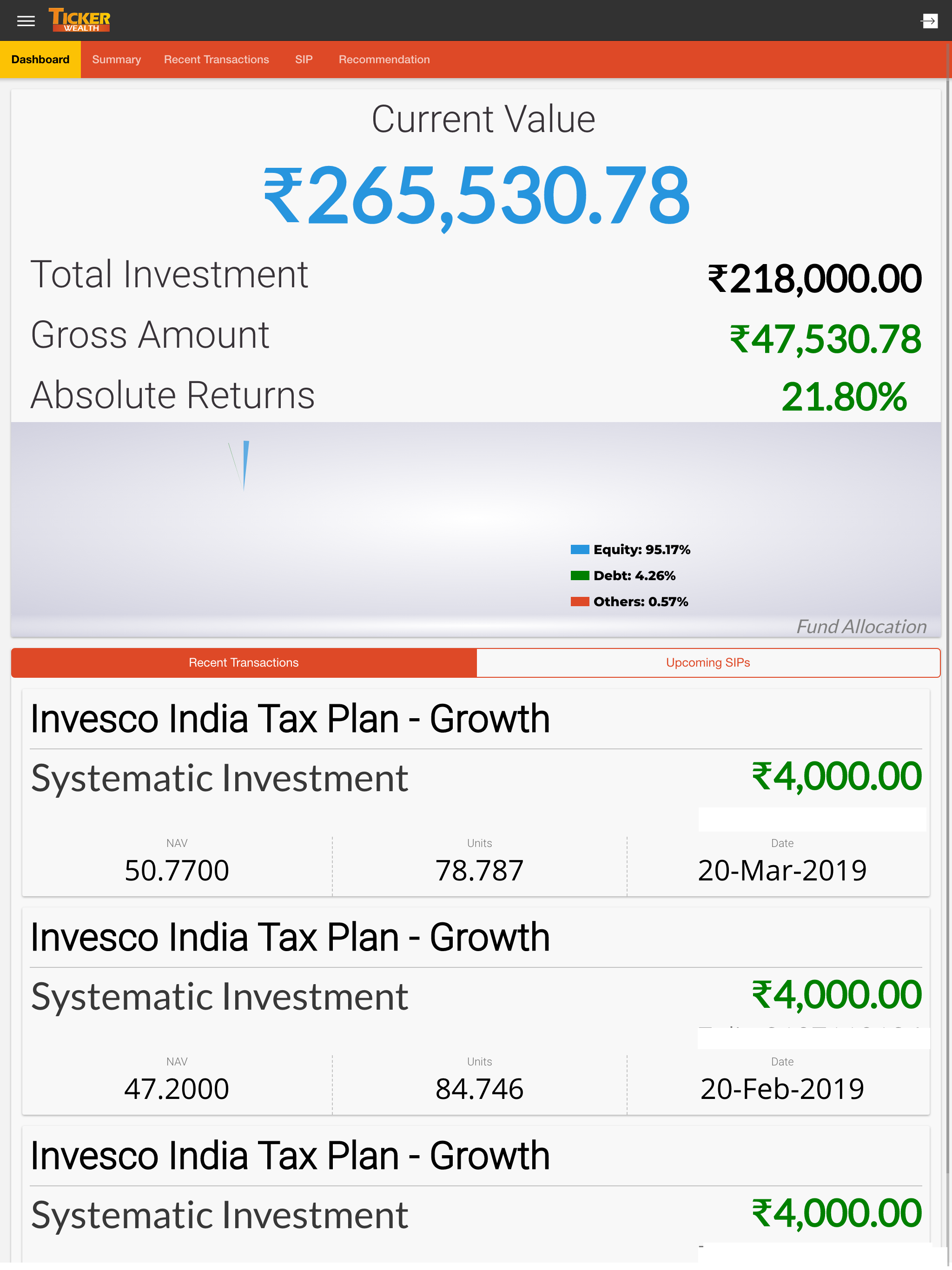 Ticker Wealth Client