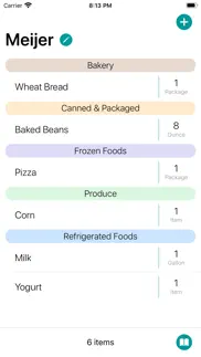 grocerylist. iphone screenshot 1