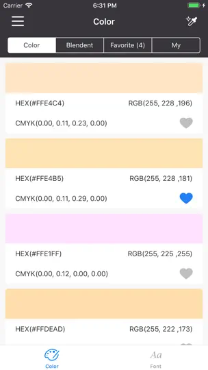 Скриншот Color & Font на iPhone 1