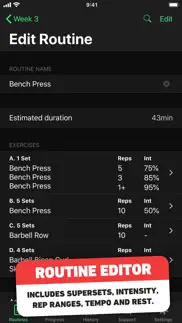 heavyset - gym workout log iphone screenshot 4