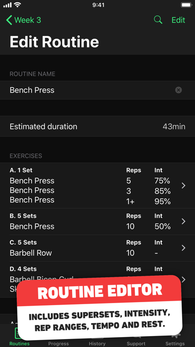 HeavySet - Gym Workout Log screenshot