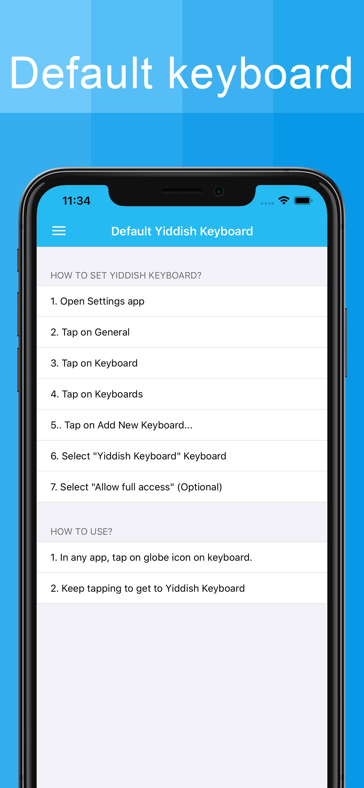 Yiddish Keyboard - Translator screenshot 5