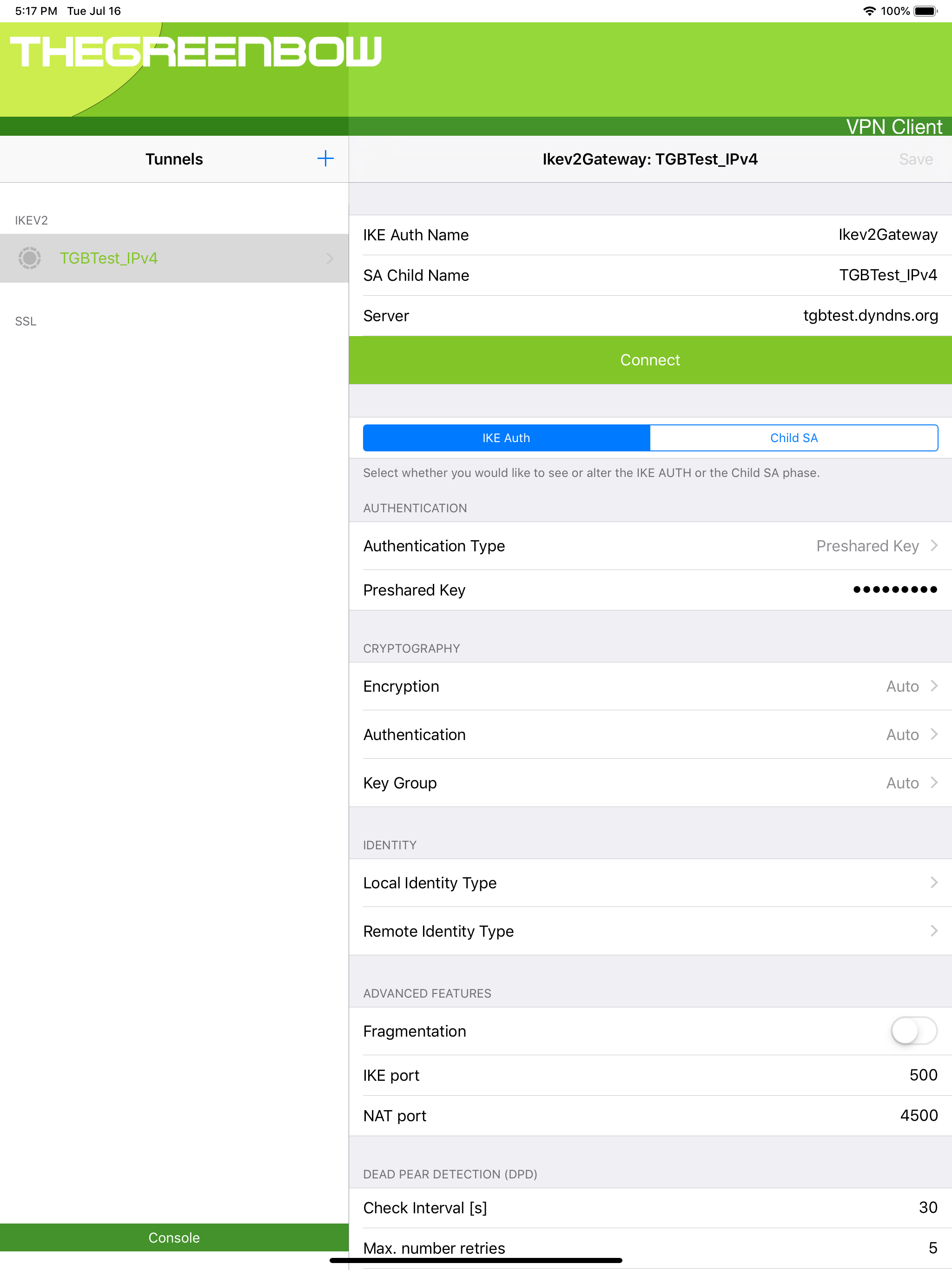 TheGreenBow VPN Client