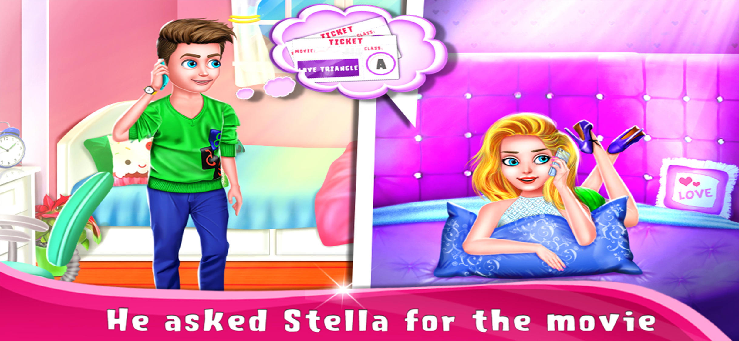 Highschool Love Triangle Story