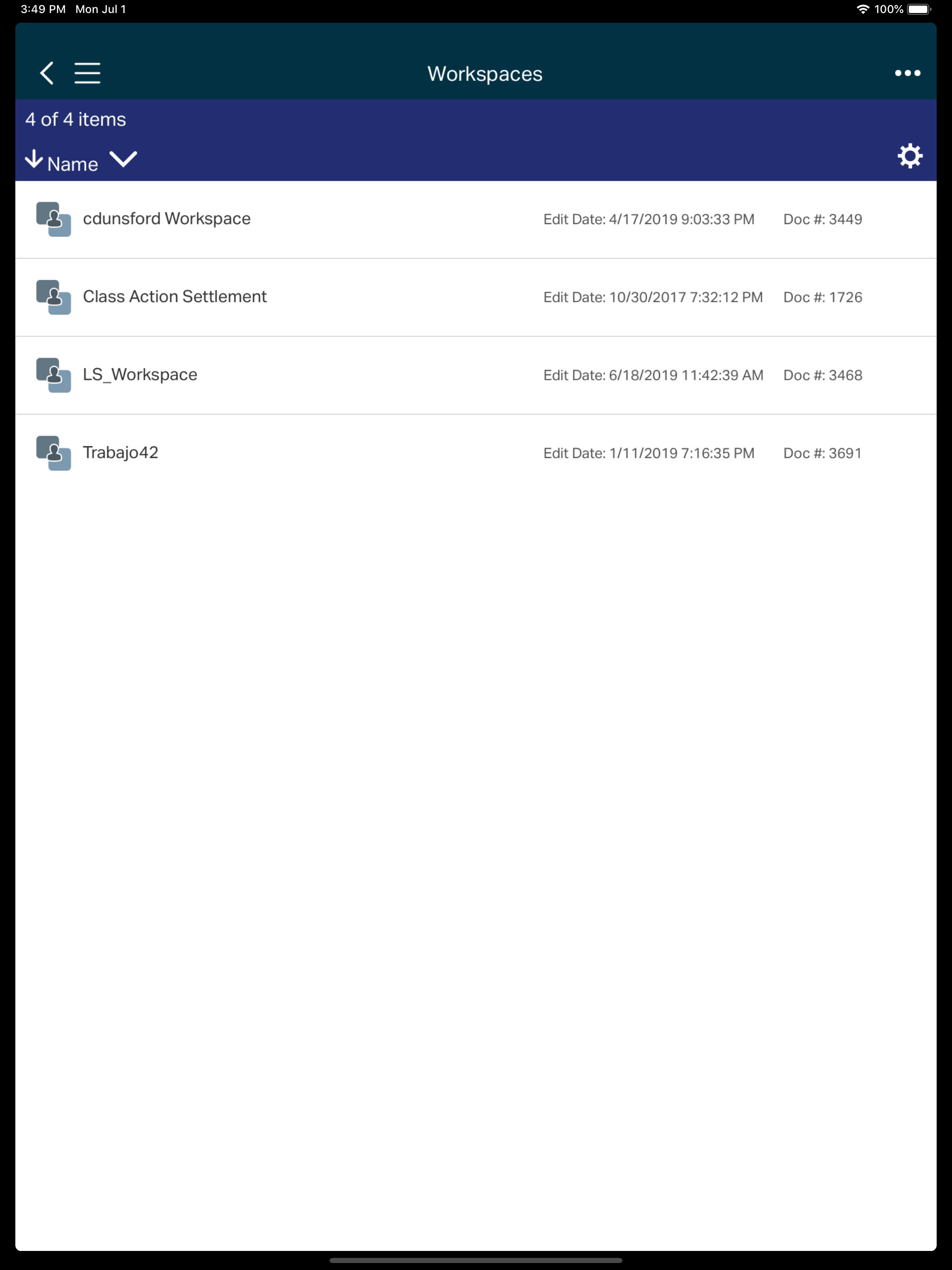 OpenText eDOCS InfoCenter