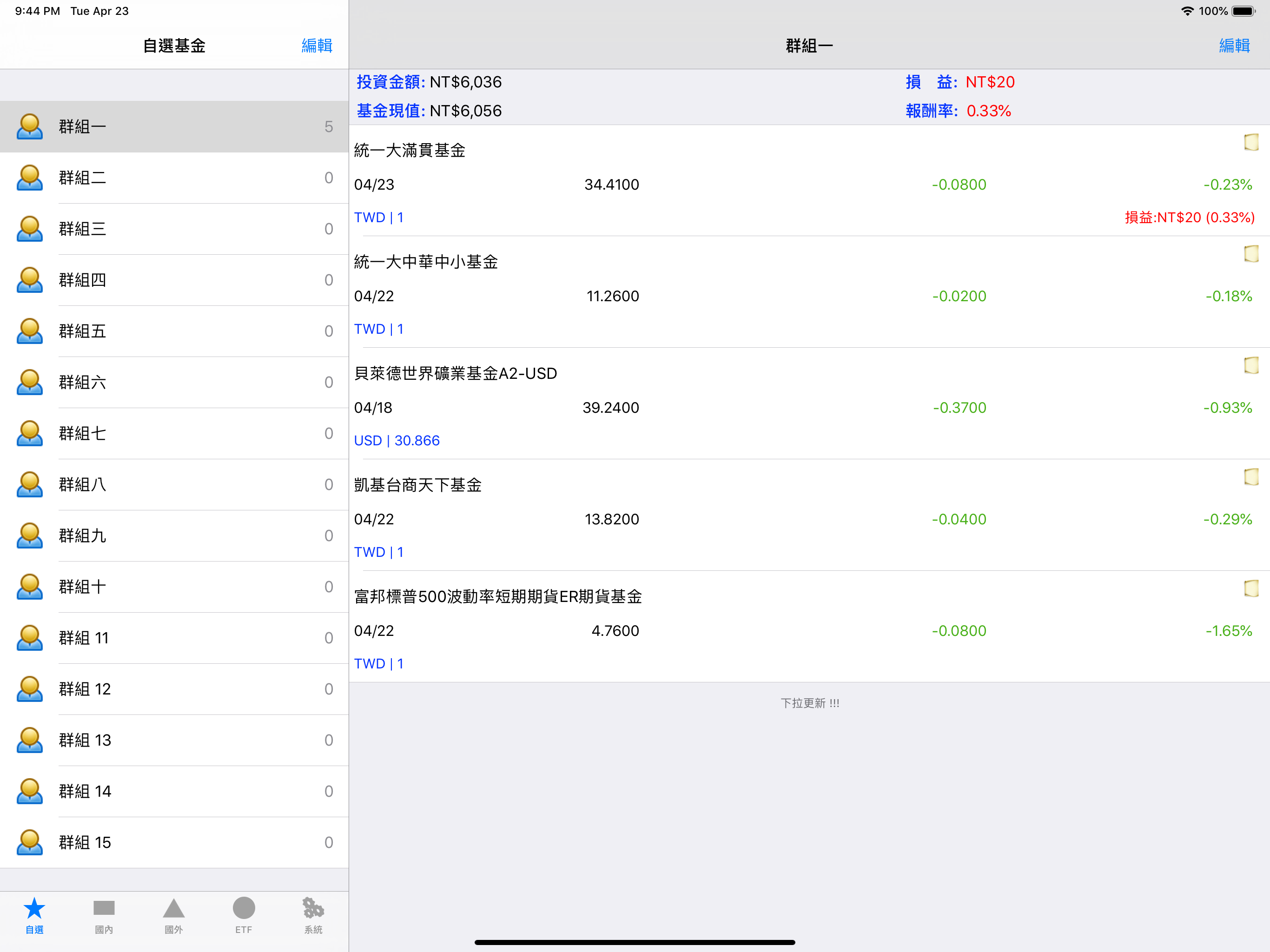 iQuery - 基金淨值查詢