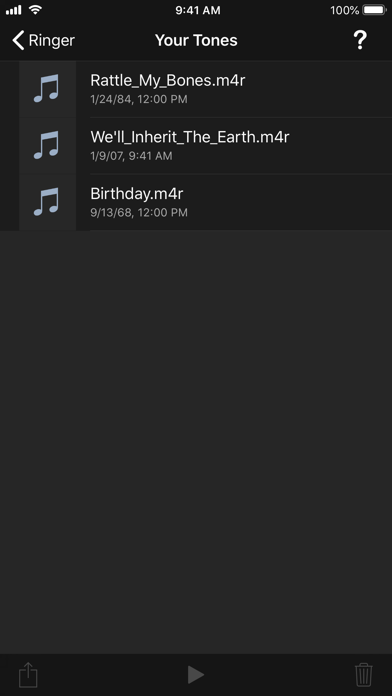 Screenshot #2 pour Ringer - Ringtone Maker