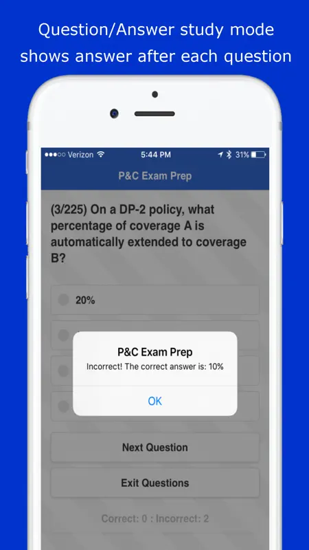 Property & Casualty Agent Exam screenshot 2 of 3