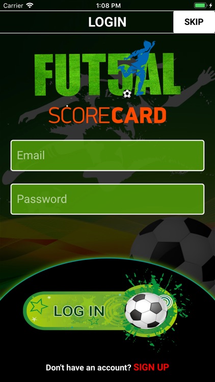 Futsal Score Card