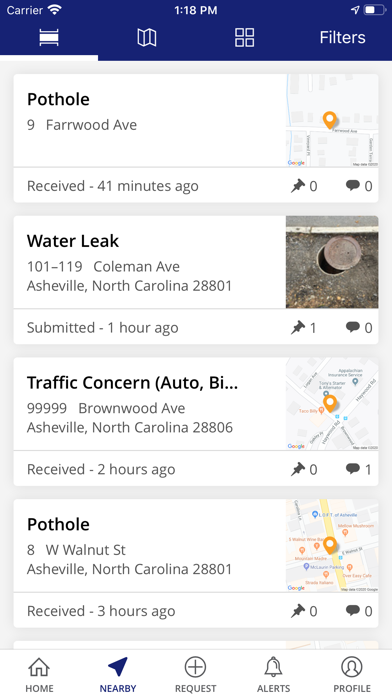 The Asheville App Screenshot