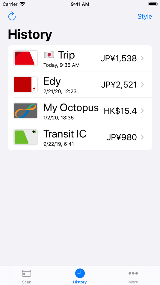 #2. Japan NFC Reader (iOS) 由: Ryoga Tanaka