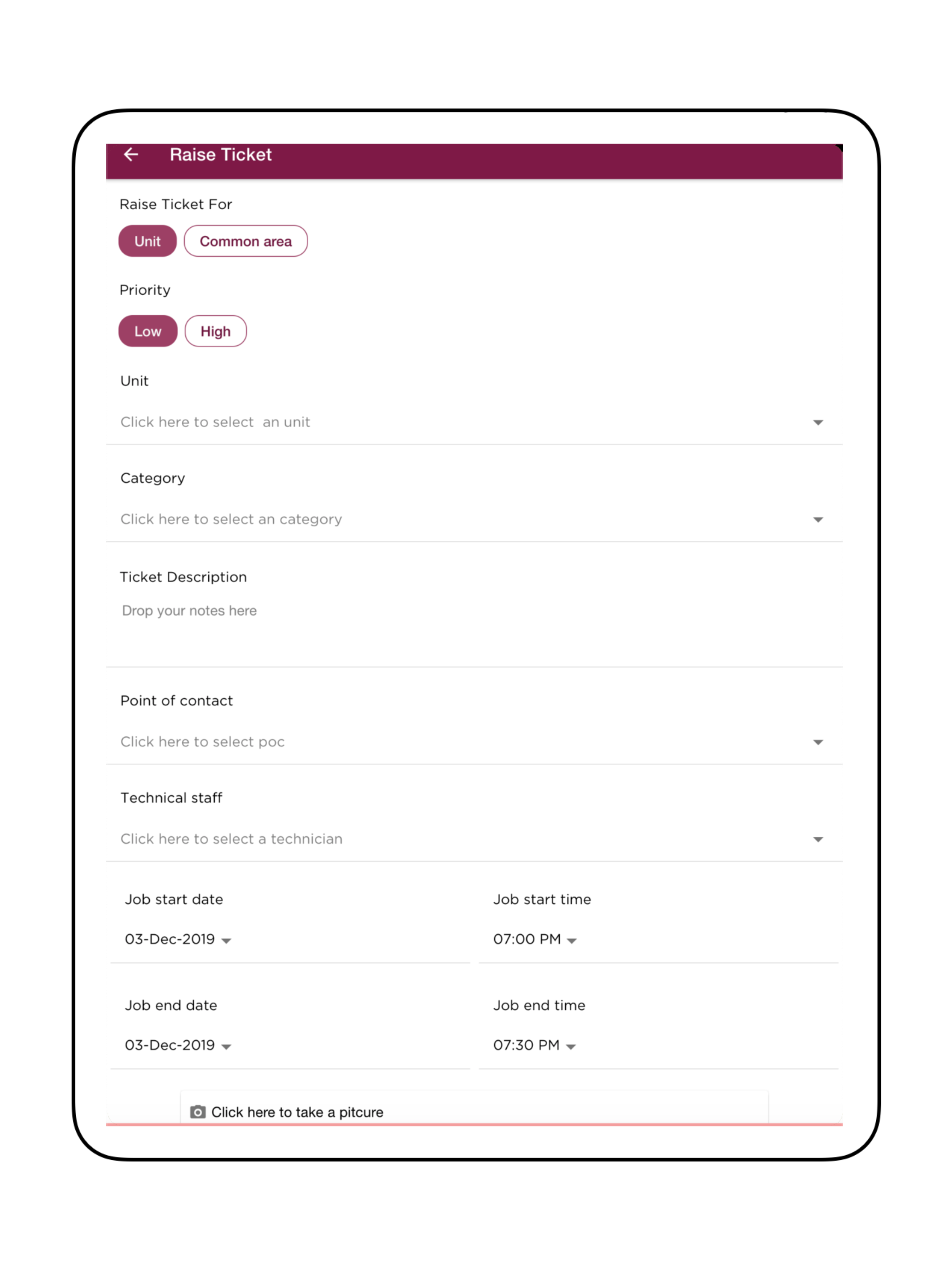 Real Estate Management App