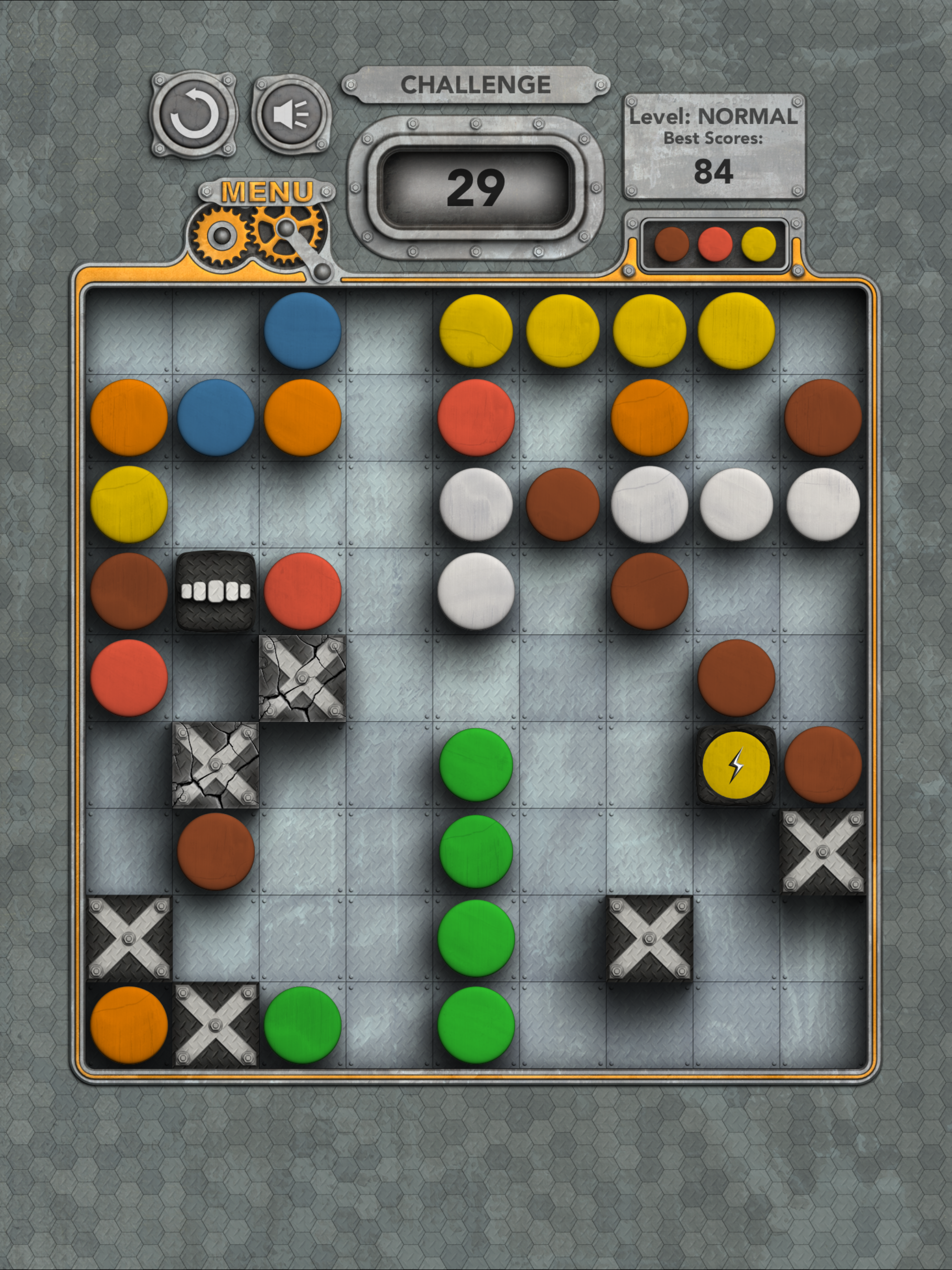 Lines QB, 5 balls in a line