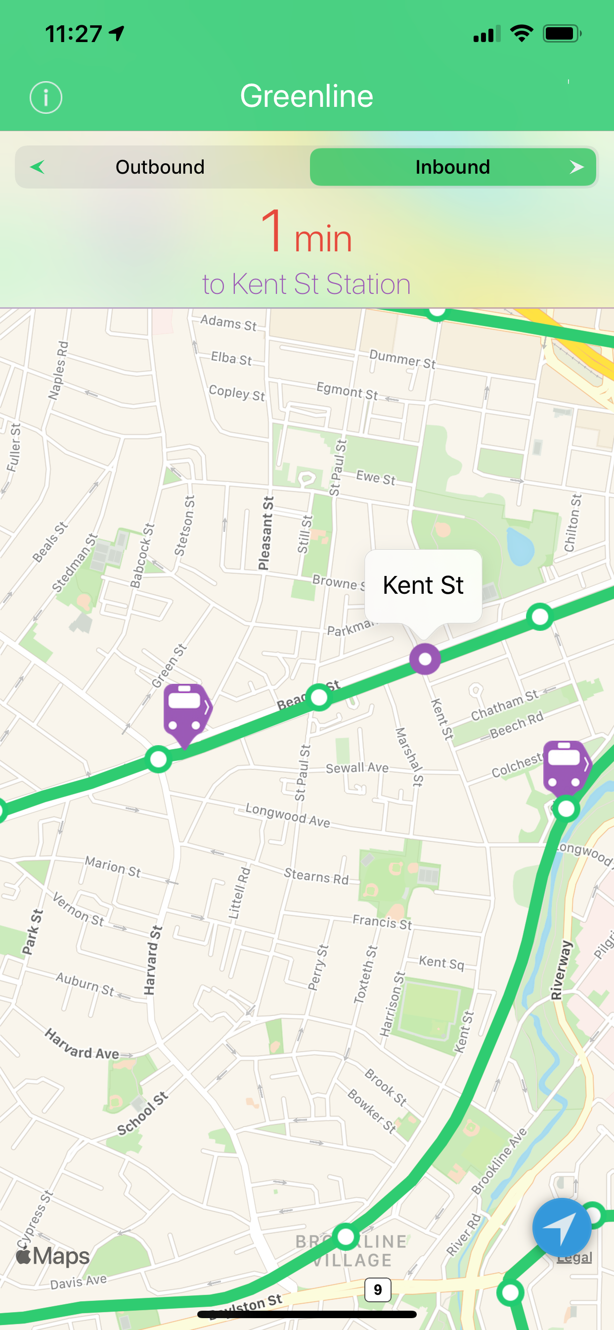 Greenline - MBTA Tracker