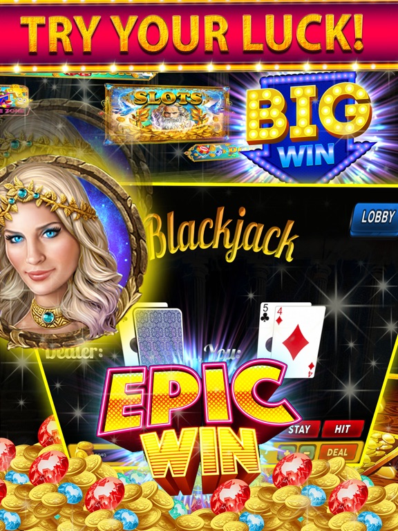 Gods Rich Casino Slots Machine iPad screenshot