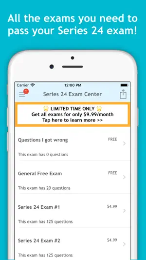 Series 24 Exam Center screenshot 4