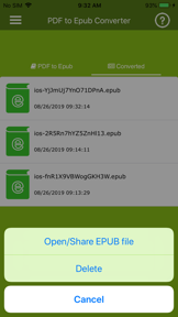 PDF to Epub Converter screenshot