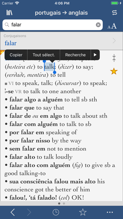 Screenshot #1 pour Collins portugais-anglais