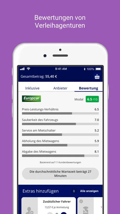 Carscombined - Mietwagen App
