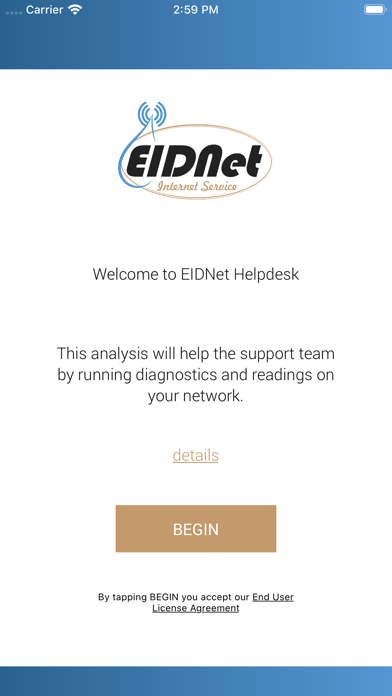 Screenshot #1 pour EIDNet Helpdesk Support