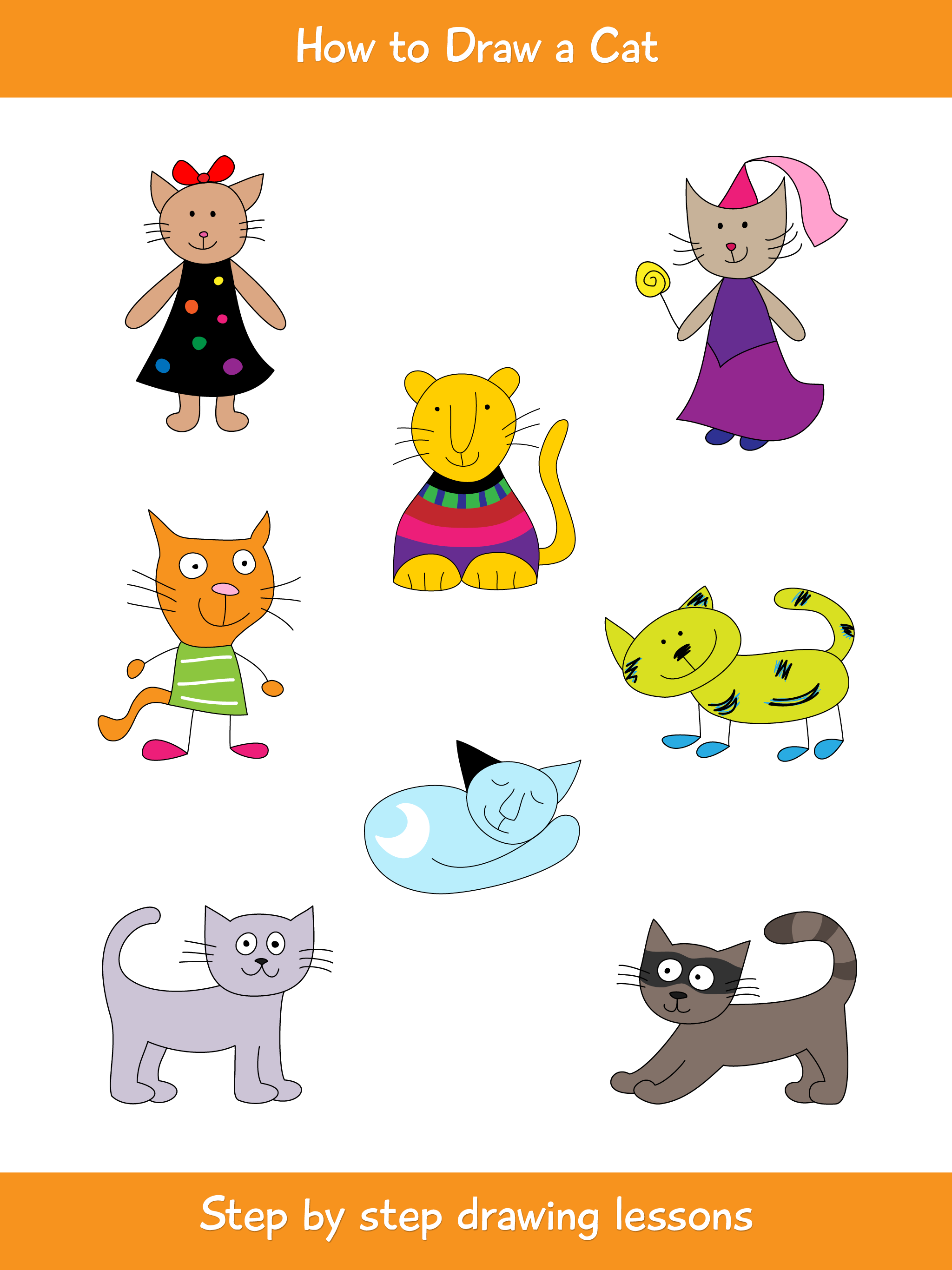 How to Draw Cats and Kittens