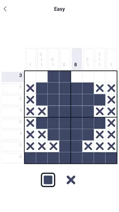 Pixel enigma nonogram iPhone image 1