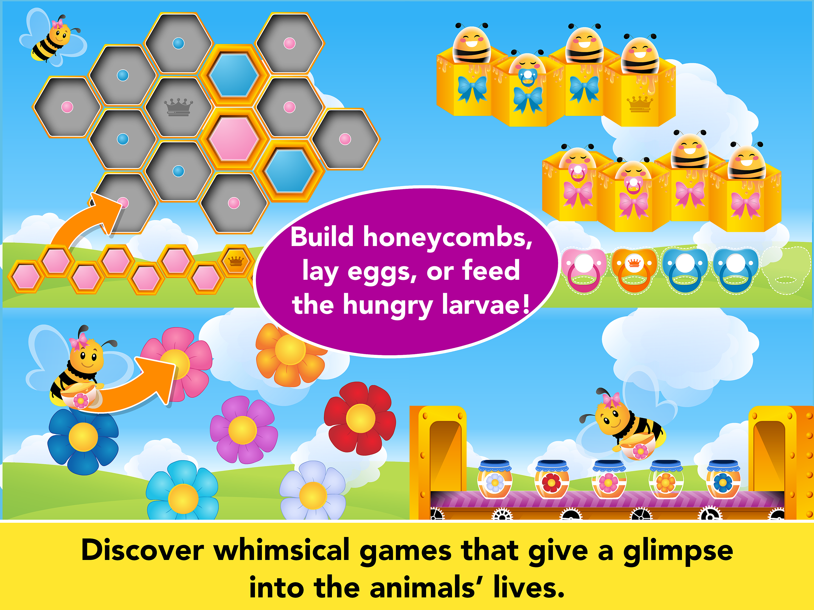 Animal games for 2-5 year olds
