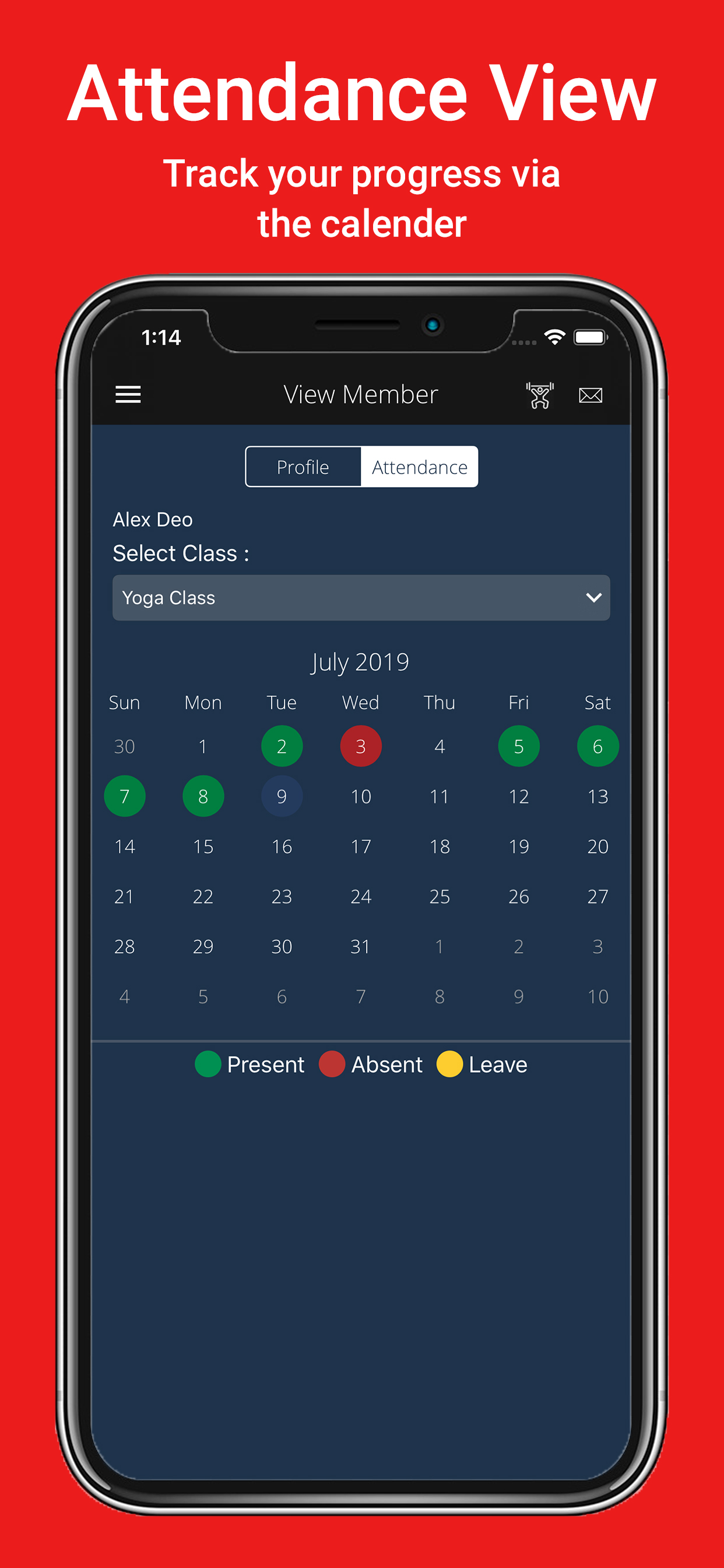 Gym Master application