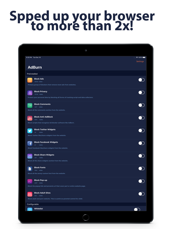Screenshot #3 for AdBurn - Adblock block ads