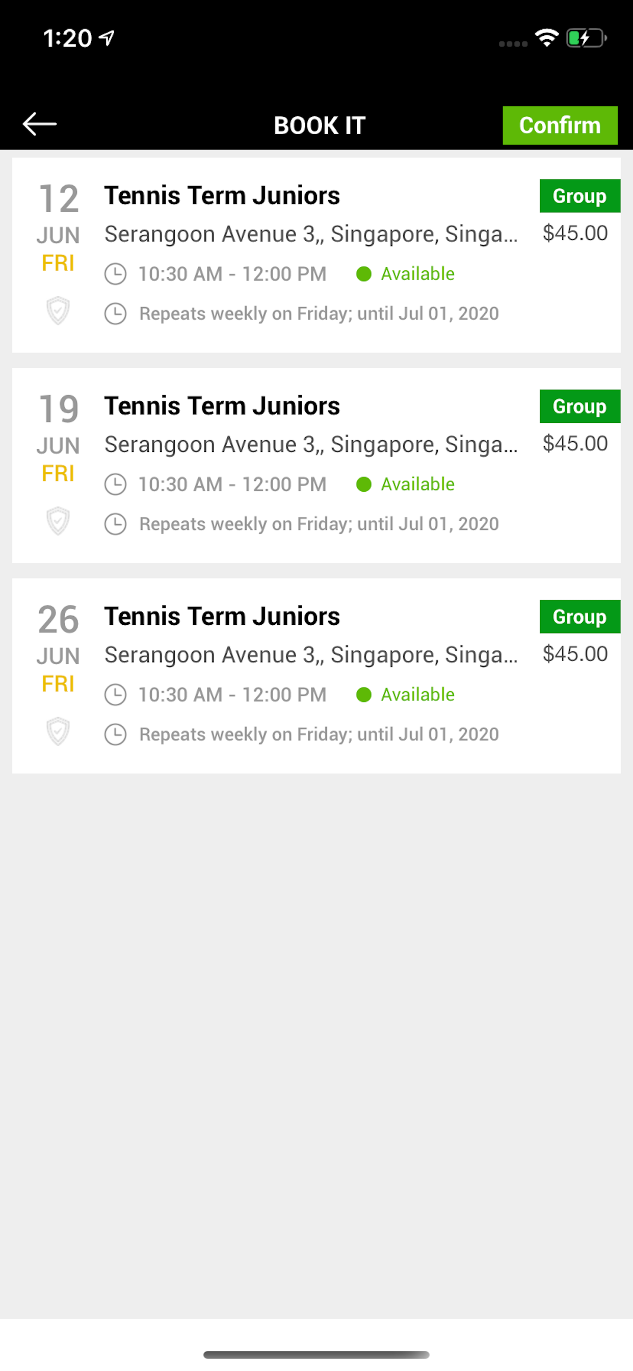 JogaApp: Schedule Management