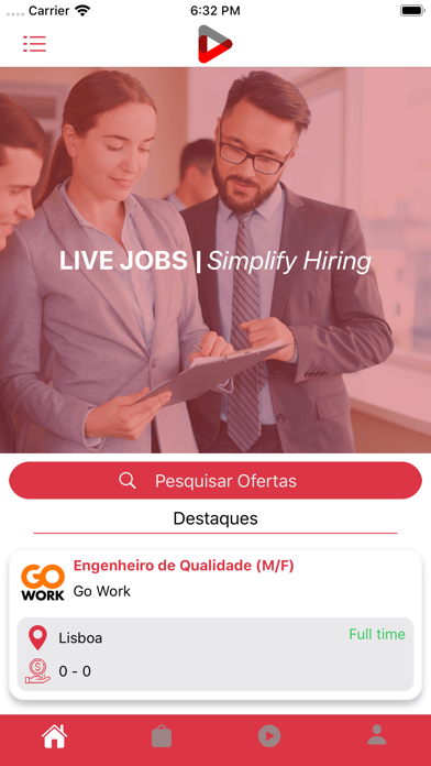 Screenshot #1 pour Live Jobs - Video Interviewing
