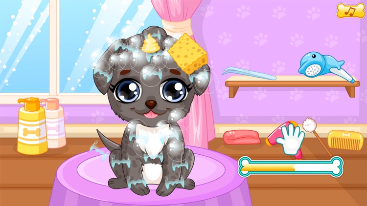 Puppy makeover hair salon