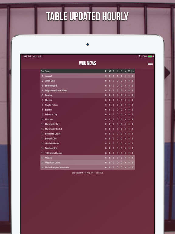 WHU News - Unofficial Fan App iPad screenshot 4 - Sports app