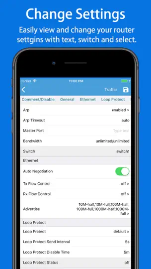 Screenshot von WinboxMobile - Router Admin auf dem iPhone 9