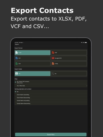 Export Contact to XLS PDF VCFのおすすめ画像1