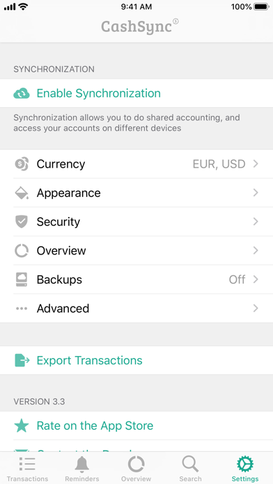 CashSync: Expense tracking Screenshot